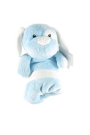 Bumble Shumble Blue White Dog Security Blanket for Babies by Cubbies