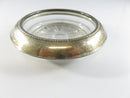 Frank M Whiting Sterling Rim Crystal Wine Glass Coaster 3 7/8 Inch Patent Pending Vintage
