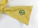 Vintage 1960s Girl Scout Junior Yellow Uniform Tie with GS Trefoil Emblems