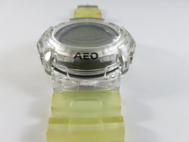 AEO Clear Case Digital Sports Watch 45mm Resin Strap LCD Chronograph Parts Repair