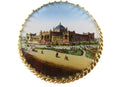 1876 Centennial International Exhibition Memorial Hall Painted Glass Brooch — Jewelry & Watches:Vintage & Antique Jewelry:Fin