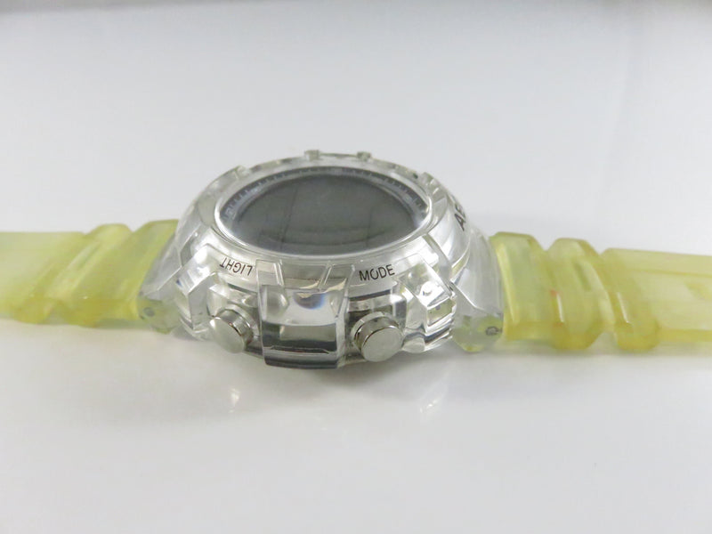 AEO Clear Case Digital Sports Watch 45mm Resin Strap LCD Chronograph Parts Repair