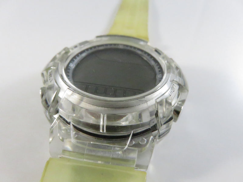 AEO Clear Case Digital Sports Watch 45mm Resin Strap LCD Chronograph Parts Repair