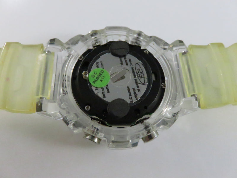 AEO Clear Case Digital Sports Watch 45mm Resin Strap LCD Chronograph Parts Repair