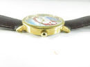 Coca-Cola Polar Bears Quartz Wrist Watch 32.7mm Gold Tone Case Japan Movement 55279