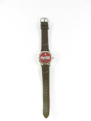 Coca-Cola Bottle Logo Quartz Wrist Watch 32.8mm Chrome Case Japan Movement 2002