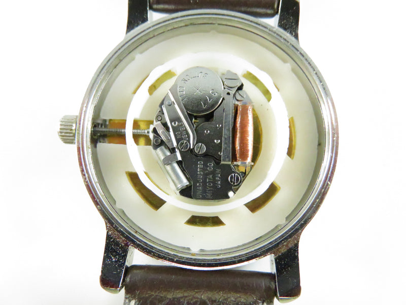 Coca-Cola Bottle Logo Quartz Wrist Watch 32.8mm Chrome Case Japan Movement 2002