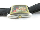 Vintage Coca-Cola Advertising Tank Watch With Retro Pin-Up Dial, Quartz Movement