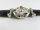 Venice Art & Glass Women’s Murano-Style Millefiori Crystal Quartz Watch 26.5mm Case
