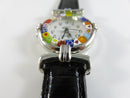 Venice Art & Glass Women’s Murano-Style Millefiori Crystal Quartz Watch 26.5mm Case