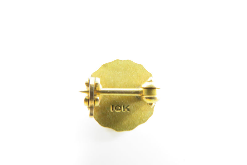 c1930's University of Michigan Solid 10K Gold Tie Pin Collar Pin
