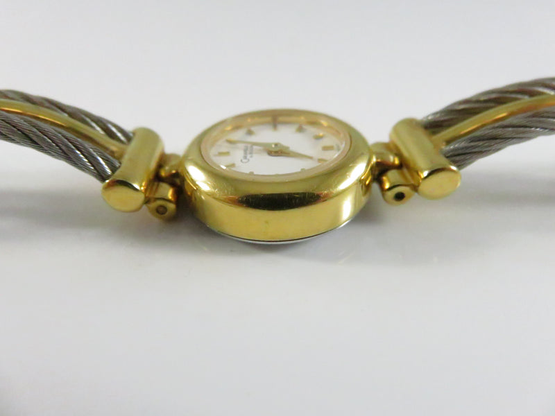 Caravelle by Bulova Women’s Quartz Watch Gold Tone With Twisted Cable Band 7in Wrist