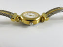 Caravelle by Bulova Women’s Quartz Watch Gold Tone With Twisted Cable Band 7in Wrist