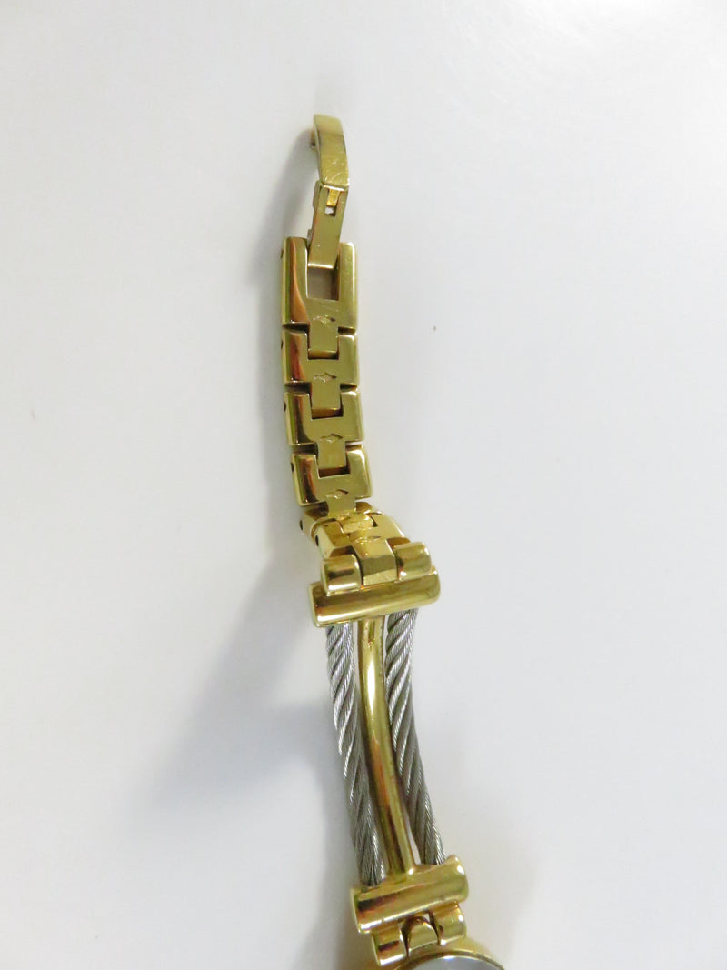 Caravelle by Bulova Women’s Quartz Watch Gold Tone With Twisted Cable Band 7in Wrist