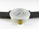 Buzzi Switzerland Swiss Made Interroll Promotional Quartz Wrist Watch 37.8mm Case Vintage Design