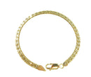 ESI 14K Gold Fancy Wheat Link Style Bracelet 7 3/8" Lobster Clasp 4.42mm Wide — Bracelets • 14K, Gold — front view