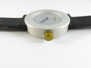 Buzzi Switzerland Swiss Made Interroll Promotional Quartz Wrist Watch 37.8mm Case Vintage Design