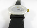 Buzzi Switzerland Swiss Made Interroll Promotional Quartz Wrist Watch 37.8mm Case Vintage Design