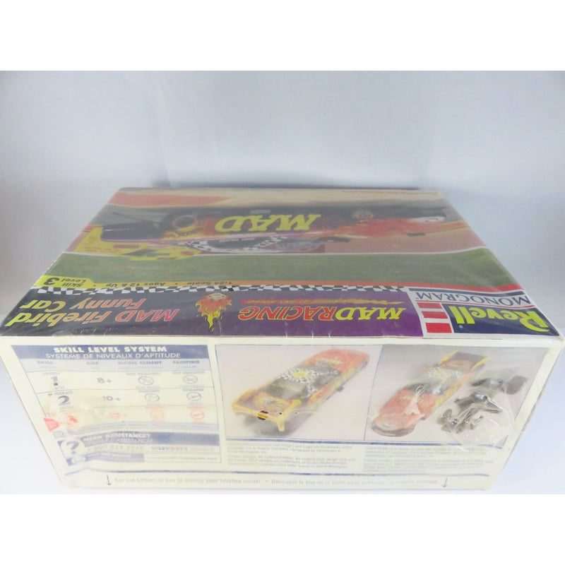 Revell Monogram MAD Firebird Funny Car Model Kit 1:24 Scale Skill Level 3 Vintage NIB 1998 Creased Box