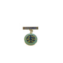 Vintage Steward Badge Northern All Breeds KC Gold Tone Blue & Green Enamel By Perfection Australia — Gold, Enamel — front vie