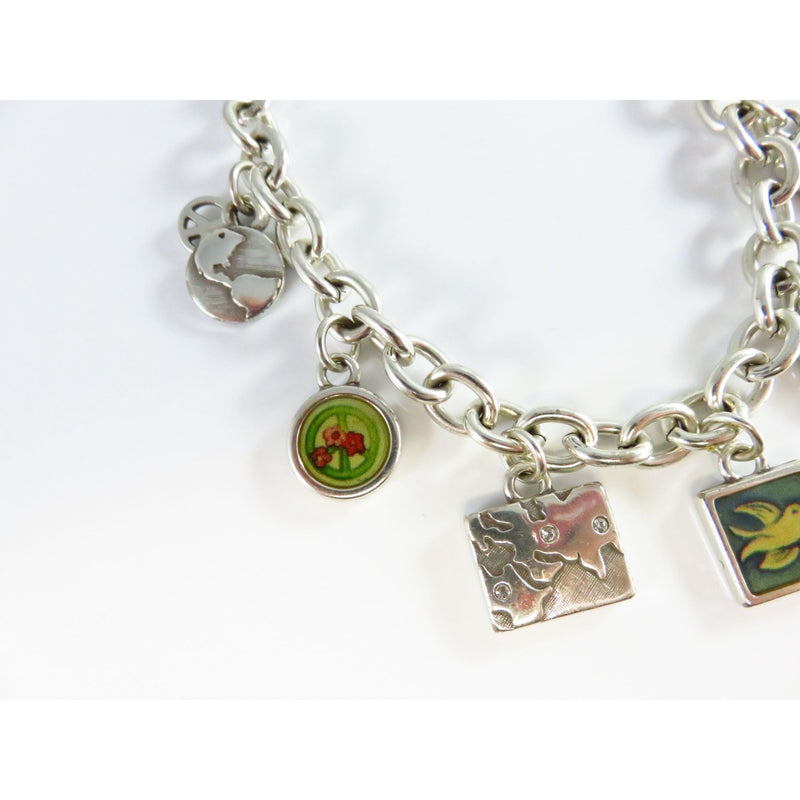 Brighton Charm Bracelet With Peace & Love Themed Charms