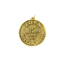 Vintage J.D.F.A. 60th All Breed Show 1972 Best Of Breed Dog Tag Medal Gold Tone — Gold — front view