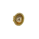 Lucerne Gold-Tone Watch Ring With Rhinestones Oval Face For Parts — Gold — front view