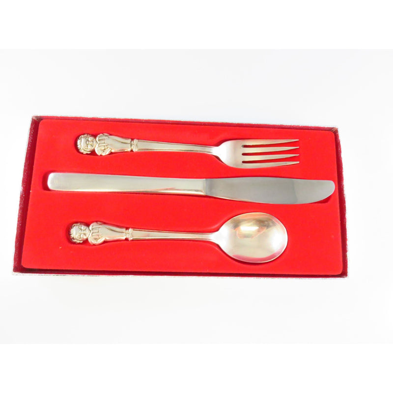 Campbell Kid Collection Silver Plate 3-Piece Flatware Set 1982