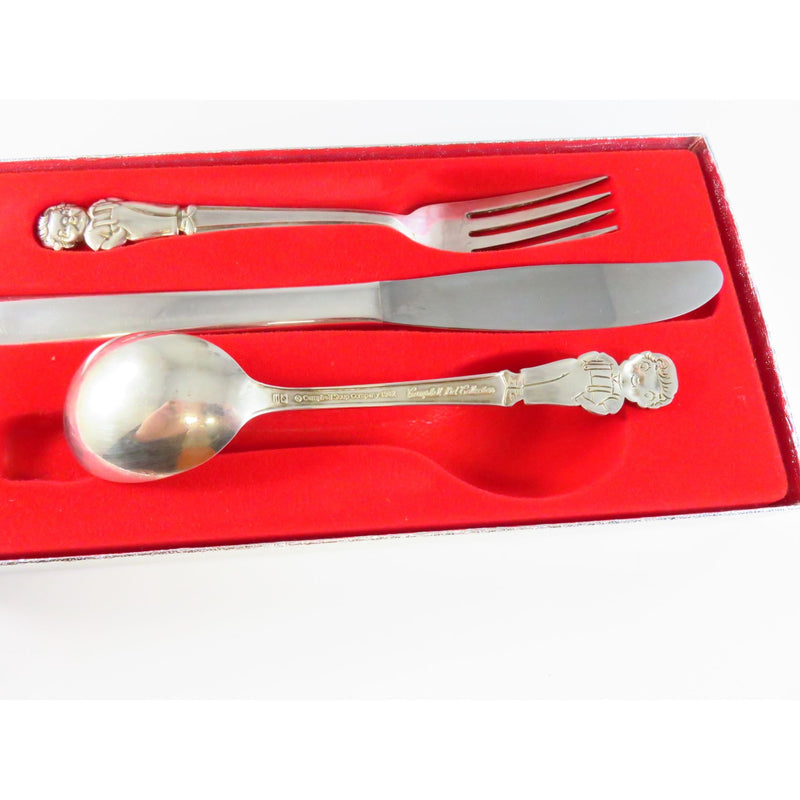 Campbell Kid Collection Silver Plate 3-Piece Flatware Set 1982