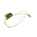 Vintage Bolo Tie With Polished Stone & Gold Tone Details For Repurpose — Gold — front view
