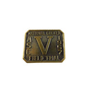 Vintage 1957 National Cocker Field Trial ASC Lapel Pin Gold Tone 1 1/8" — Gold — front view
