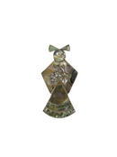 Lovely Inlaid Abalone Figural Woman Sterling Silver Mexico Brooch — Jewelry & Watches:Ethnic, Regional & Tribal:Mexican:Pins,