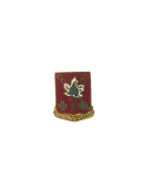 Front of US Army 213th Air Defense Artillery Regiment DUI crest pin