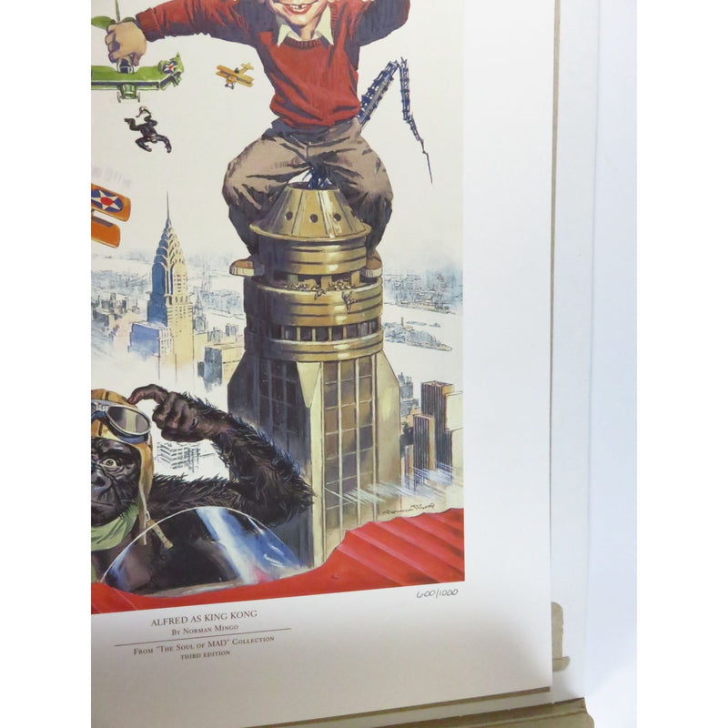 Mad Magazine Alfred As King Kong Limited Edition Third Series Print 600/1000 14" x 11" Rare Art Poster