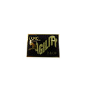 UKC UACH Agility Award Lapel Hat Pin 1" Rectangle Gold Tone & Black — Gold — front view