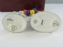 Department 56 Disney Parks Village Balloon Seller Set of 2 53539 Handpainted Porcelain Accessories 1994-1996 Taiwan