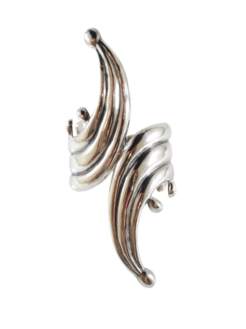 Alfredo Villasana Modernist Hinged Cuff Clamper Bracelet 925 Taxco Mexico — Jewelry & Watches:Fine Jewelry:Fine Bracelets:Pre