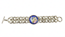 Charles Krypell Sterling Toggle Bracelet in Silver with Porcelain Plaque insert — Jewelry & Watches:Fine Jewelry:Fine Bracele