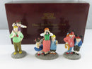 Department 56 Disney Parks Family Set of 3 Handpainted Porcelain Accessories 5354-6 Heritage Village 1994-1996