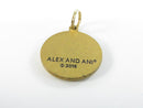 Alex and Ani 2016 Welcome to Fabulous Las Vegas Nevada Casino Poker Chip Brass Charm for Bracelet or Necklace 3/4 Inch