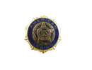 Antique American Legion Blue Enamel Membership Lapel Pin Circa 1920s PAT DE 54296 Brass Screw Back 5/8 Inch WWII Era