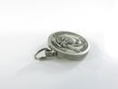 USMC 1775 1975 200th Bicentennial Eagle Globe Anchor Medal Charm Silver Tone Pewter Base Metal with Jump Ring 11/16 Inch