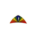 Vintage Enamel Rainbow Triangle Lapel Hat Pin Gold Tone Kite Shape 1" Across Pre-Owned — Gold, Enamel — front view