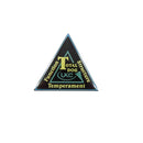 UKC Total Dog Award Function Structure Temperament Triangle Pin 1 1/8" Black — front view