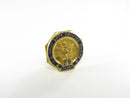 U.S. Navy Safe Driving Award 29 Years Enamel Screw Back Lapel Pin Award Incentives Inc NYC Gold Tone 5/8 Inch Vintage