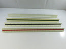 Vintage 12 Inch Triangular Drafting Scale Ruler Lot of 4 Staedtler Mars K&E Central 932 Prince Architectural Engineering