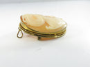 Vintage Italian 800 Silver Carved Shell Cameo Lady Rose Pendant Brooch Naples 422 NA with Folding Bail and Safety Pin