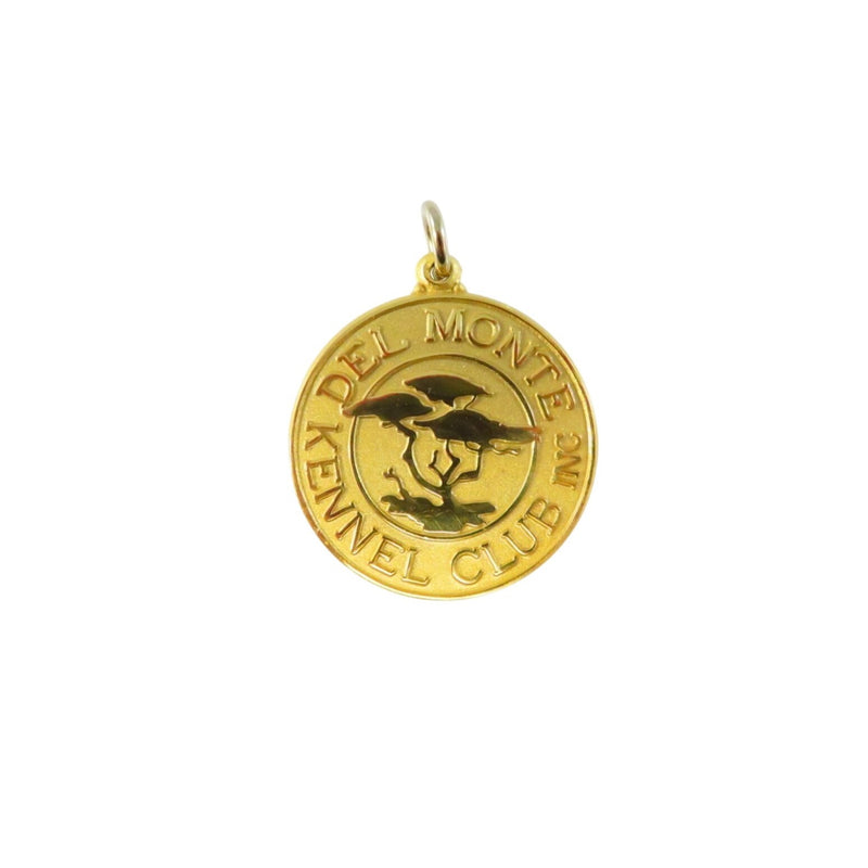 Del Monte Kennel Club Inc Gold Medal Tag 1" Dog Show Medallion