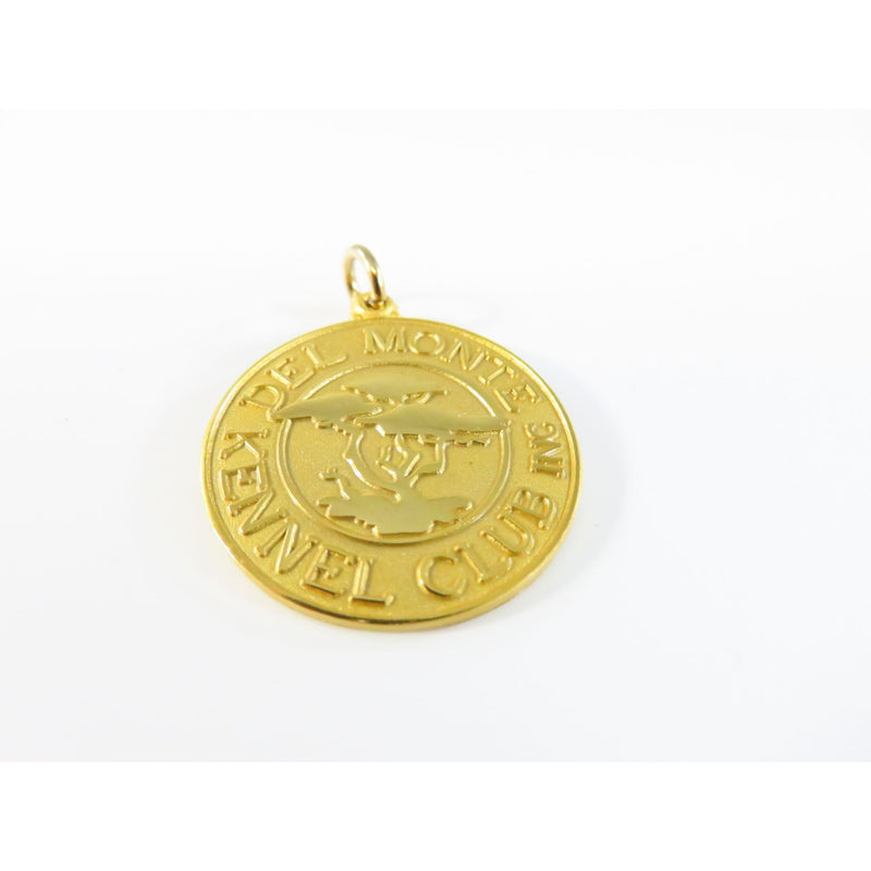 Del Monte Kennel Club Inc Gold Medal Tag 1" Dog Show Medallion