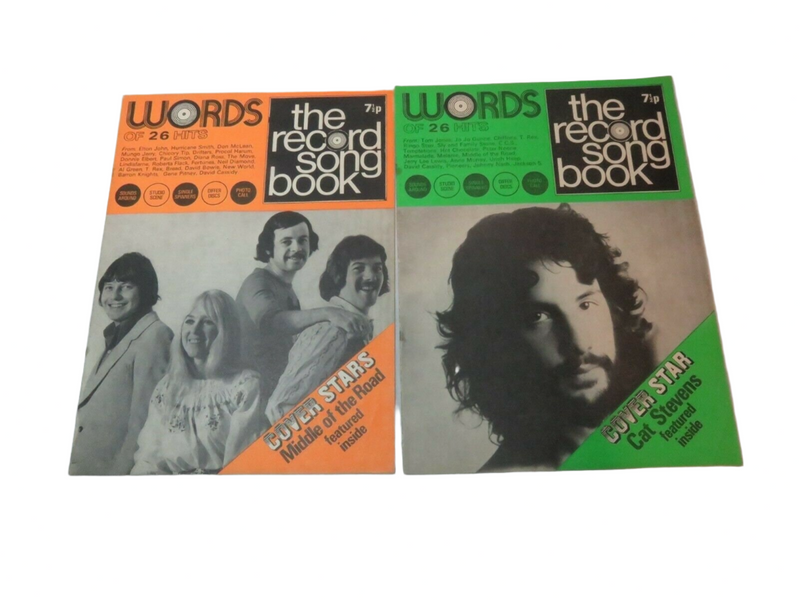 Words of 26 Hits Cat Stevens Middle of the Road Back Issue Good Condition — Books:Magazines — front view